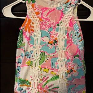 Lilly Pulitzer Pink and Green Floral Dress